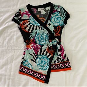Joseph Ribkoff Bright Floral Blouse